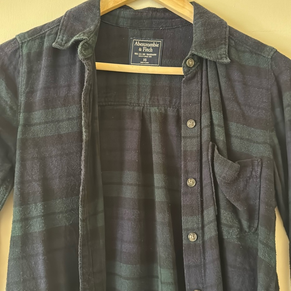 A&F Plaid Flannel size XS